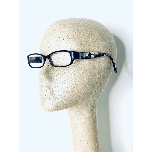 Coach Black Rectangular Frame Glasses - Picture 10 of 12